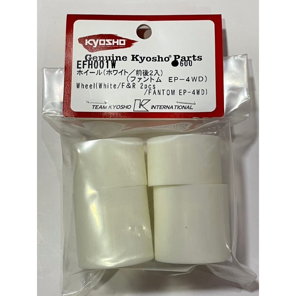 Kyosho EFH001W Wheel (White/F＆R 2pcs/FANTOM EP-4WD)