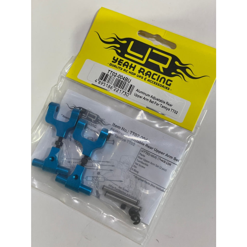 Yeah Racing ALUMINUM ADJUSTABLE REAR UPPER ARM SET FOR TAMIYA TT02