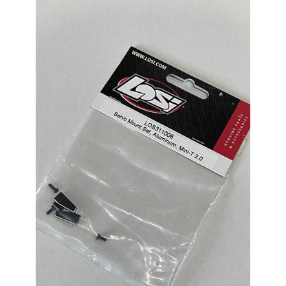 LOSI LOS311008 Servo Mount Set, Aluminum: Mini-T 2.0, Mini-B