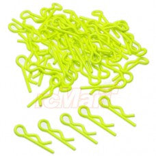 Yeah Racing YA-0325 RC Body Clip For 1/8 1/10 1/12 50pcs Florescent Yellow