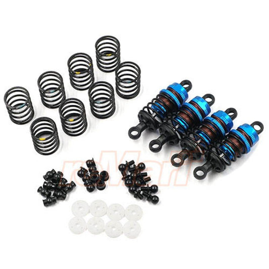 Yeah Racing ALUMINUM BIG BORE GO 50MM DAMPER SET 4PCS FOR 1/10 RC TOURING CAR BLUE