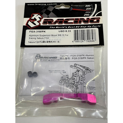 3Racing FGX-318/PK ALUMINIUM SUSPENSION MOUNT RR-10 FOR 3RACING SAKURA FGX