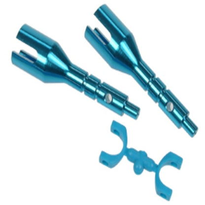 3Racing DF03-17/LB Bevel Shaft Set - Light Blue Color For Tamiya Dark Impact