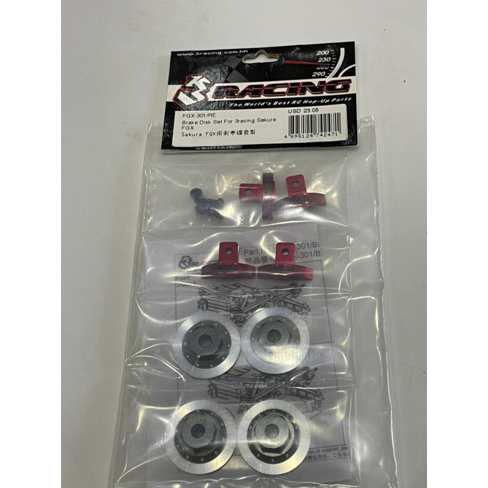 3Racing FGX-301/RE BRAKE DISK SET FOR 3RACING SAKURA FGX