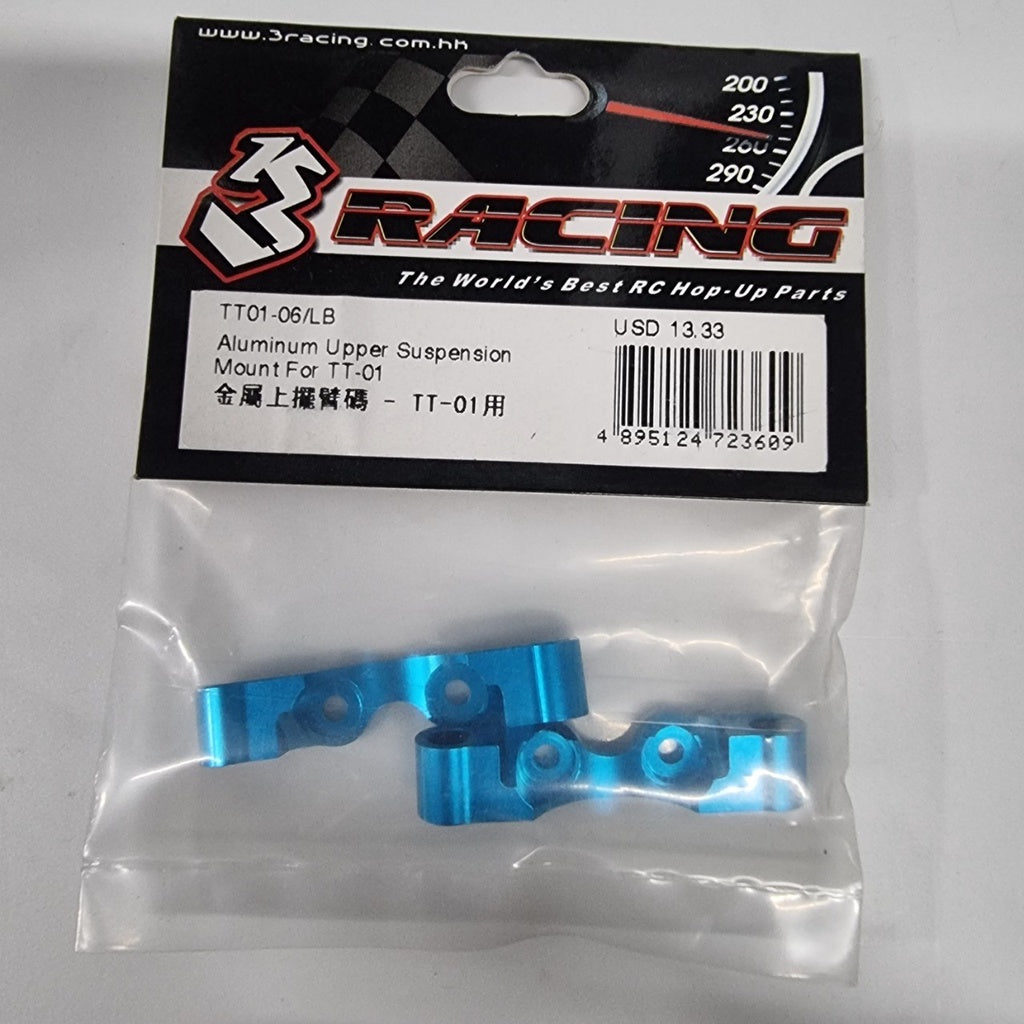 3Racing TT01-06/LB Aluminum Upper Suspension Mount For TT-01