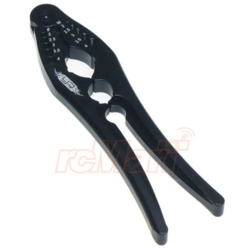 Yeah Racing YT-0134BK ALUMINUM SHOCK SHAFT PLIERS & PIN, SCREW TESTER (BK) (YT-0134BK)