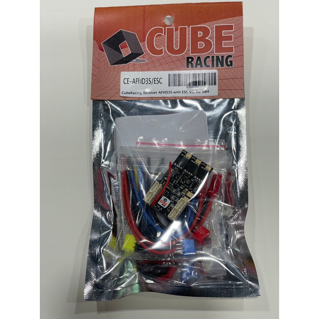 CubeRacing Receiver AFHD3S with ESC V3. for NB4 CE-AFHD3S/ESC