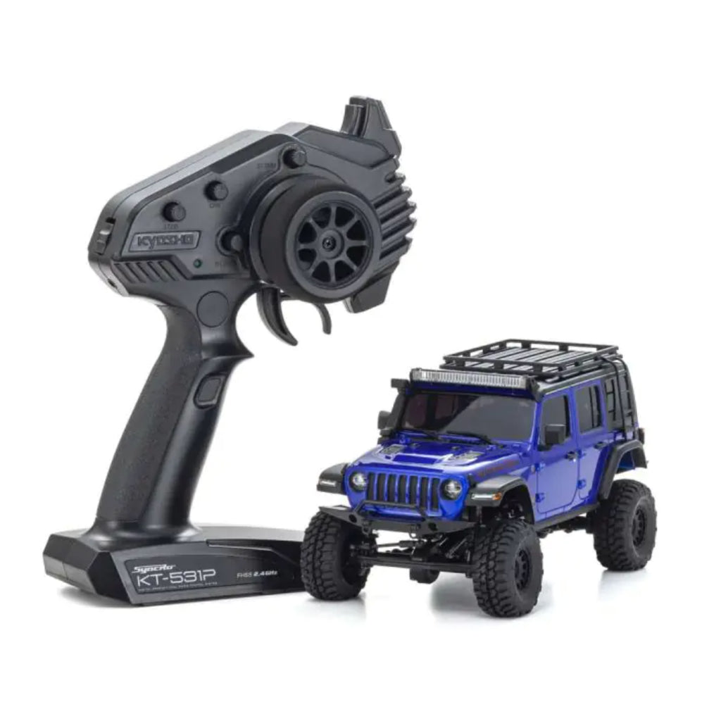 KYOSHO MINI-Z 4x4 readyset JeepⓇ Wrangler Unlimited Rubicon with Accessory parts Ocean Blue Metallic 32528MB