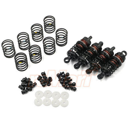 Yeah racing ALUMINUM BIG BORE GO 50MM DAMPER SET 4PCS FOR 1/10 RC TOURING CAR BLACK BBG-0050BK