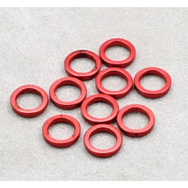 RC COX 4mm Aluminium Bore Washer 1.0mm (10Pcs) AC-062-10