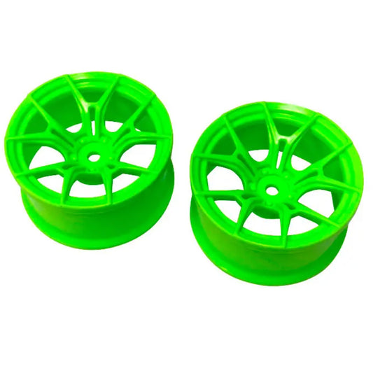 Topline FX SPORT wheel offset5 green 27mm wide & 3mm hub (4pcs) TDW-0514G