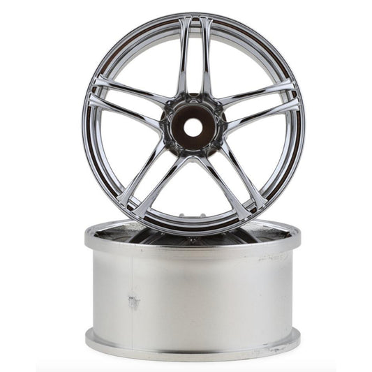 Mikuni AVS Model T5 5-Split Spoke Drift Wheels (Chrome Silver) (4pcs) DW-1425CS/DW-1429CS