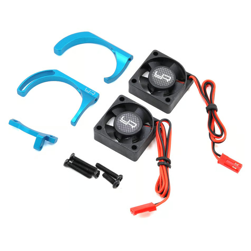 Yeah racing Twin Fan Adjustable Heat Sink w/tornado high speed fan for 540 motors YA-0257BU