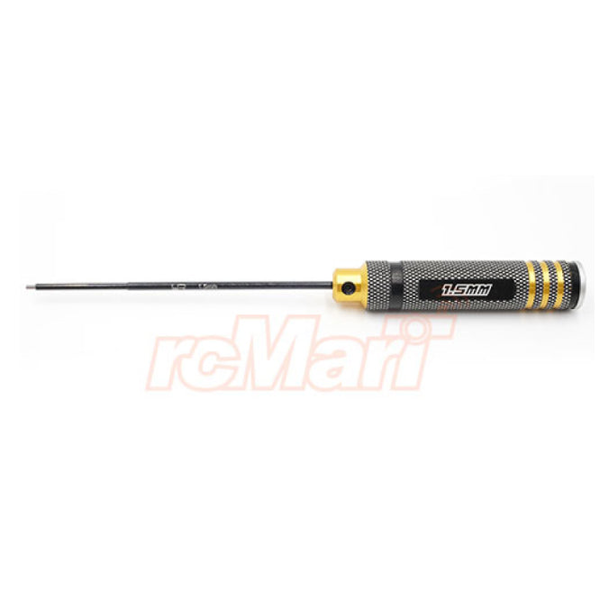 Yeah racing ALUMINUM 1.5MM ALLEN HEX DRIVER TOOL BLACK GOLD YT-0183