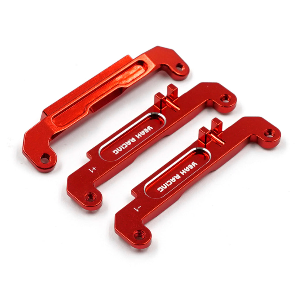 Yeah racing KYMB-011RD Aluminum Setting Steering Plate (-1 ,0 ,1 ) For Kyosho Mini-Z MB010