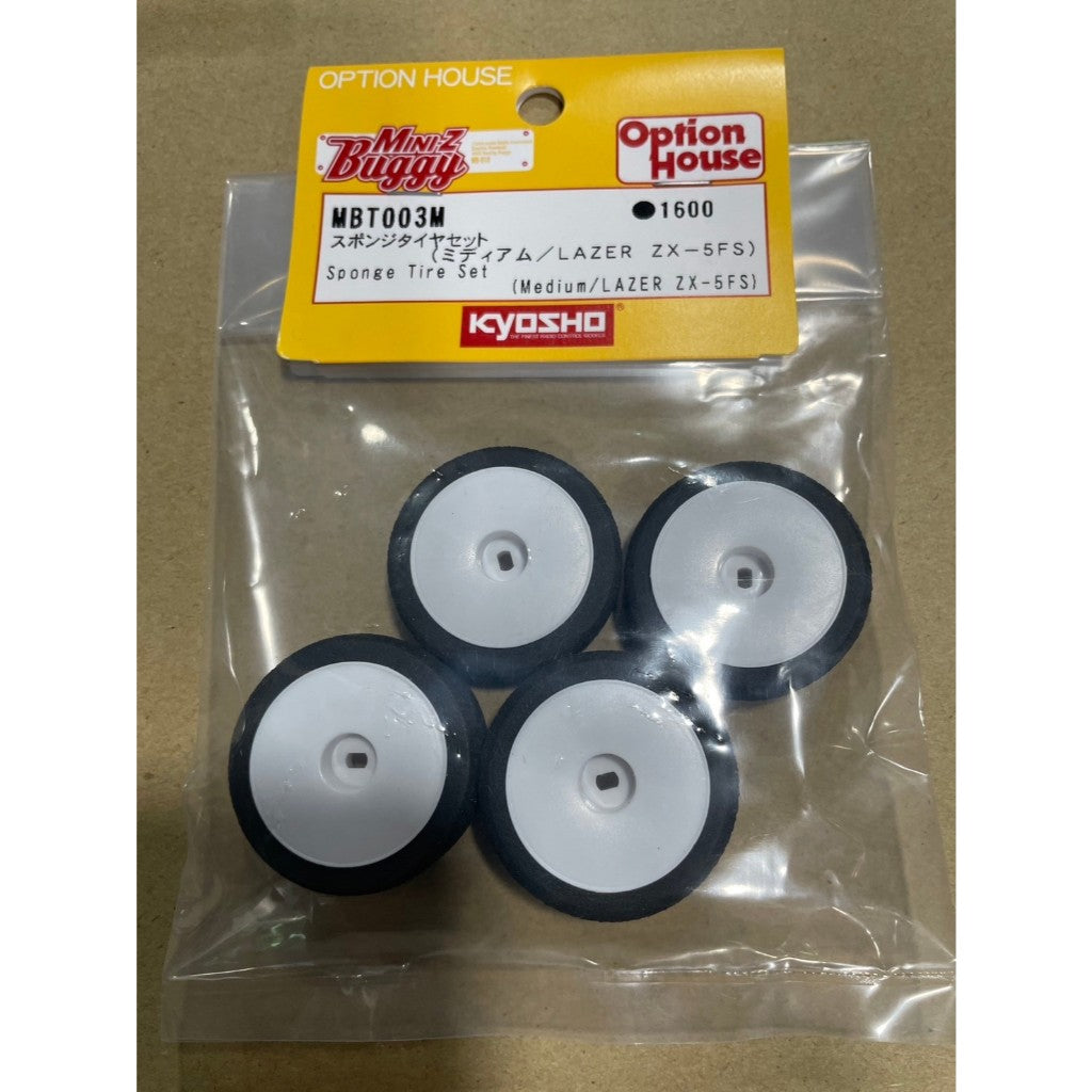 KYOSHO Sponge Tire Set (Medium/Dish Wheel) MBT003MB For Mini-Z Buggy MB010(ศูนย์ไทย)